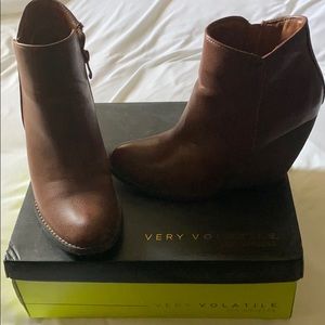 Brown booties